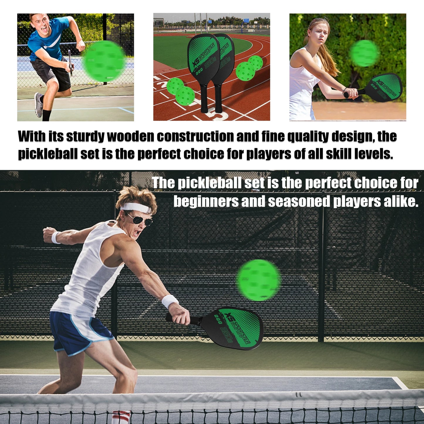 Pickleball Paddle Set
