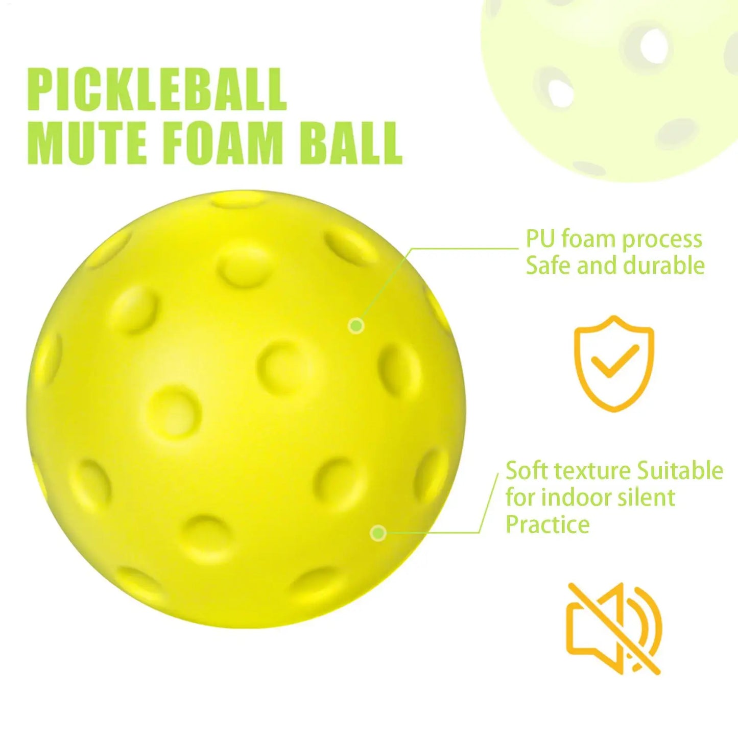 Silent Indoor Pickleball Ball