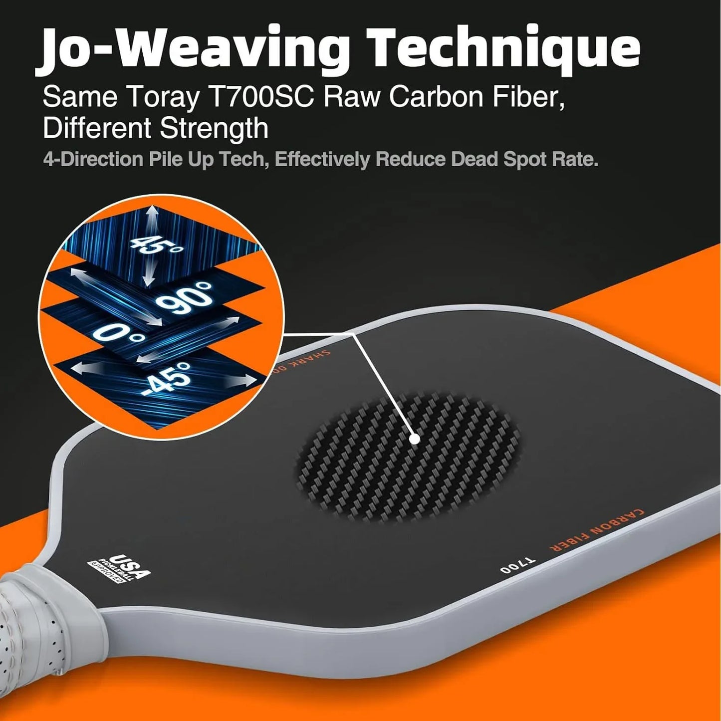 T700 Frosted Pickleball Paddle