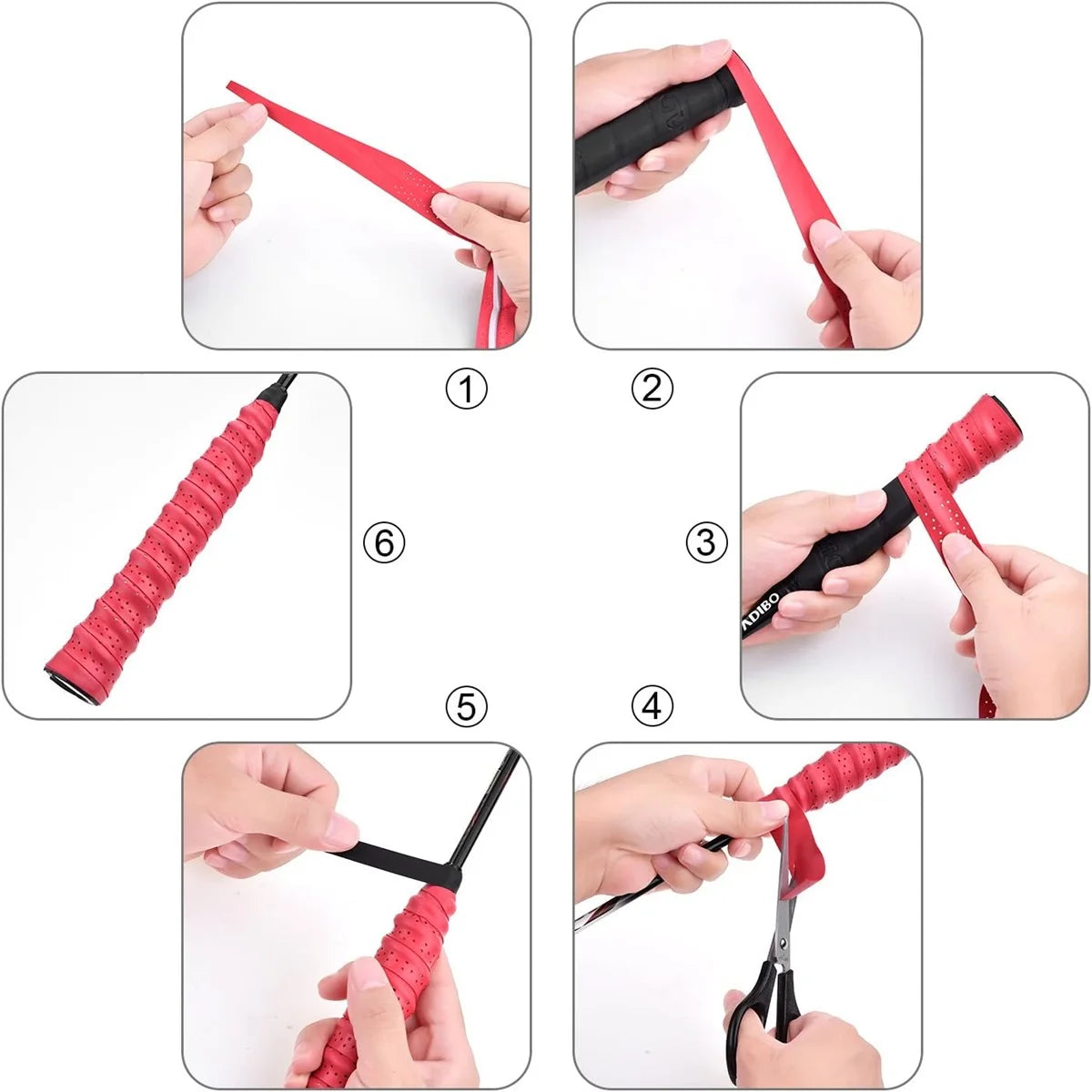 Perforated Pickleball Overgrip Set